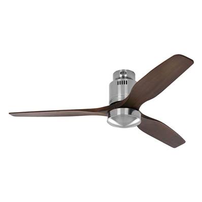 Ventilateur de Plafond Aerodynamix Eco 132cm Chromé Noyer