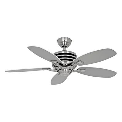 Ventilateur Plafonnier Eco Gamma 103cm Chromé Blanc Gris