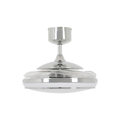 Ventilateur Plafond Retractable EVO1 122cm Chromé Transparent