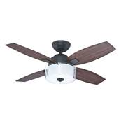 Ventilateur Plafond Central Park 107cm Acier Noyer Noyer Foncé