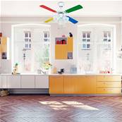 Ventilateur Plafond Hornet 105cm Blanc Multicolore