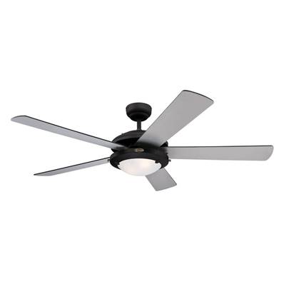 Ventilateur de Plafond COMET 132cm Noir Mat Argent