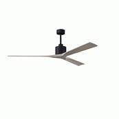 Ventilateur Plafond Nan XL 183cm Noir Frêne gris