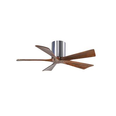 Ventilateur de Plafond Irene-5H 106cm Chromé Poli Noyer