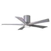 Ventilateur Plafond avec Lumire Irene-5HLK 132cm Nickel Bois Vieilli