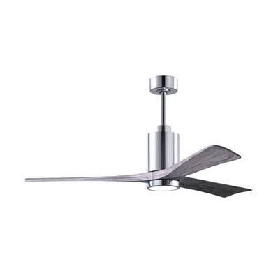 Ventilateur Plafond Patricia 152cm Chromé Poli Bois Vieilli