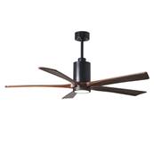 Ventilateur Plafond Patricia-5 152cm Noir Noyer