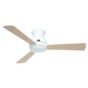 Ventilateur Plafonnier Eco Pallas 116cm Blanc Erable Hêtre