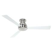 Ventilateur Plafonnier Eco Pallas 142cm Chromé Blanc Argenté