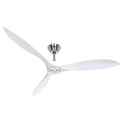 Ventilateur Plafond Eco Airscrew 152cm Chromé Blanc