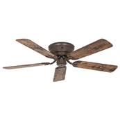 Ventilateur Plafond Classic Flat 132cm Bronze Chêne foncé et clair