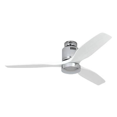 Ventilateur de Plafond Aerodynamix Eco 132cm Chromé Poli Blanc