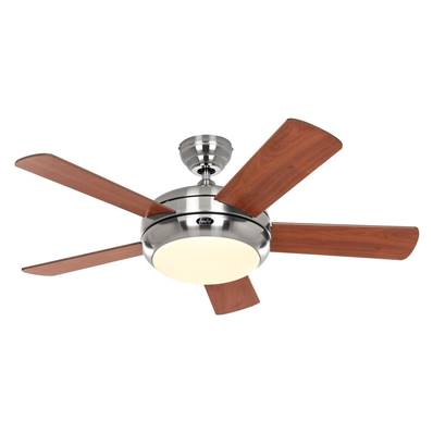 Ventilateur Plafond Titanium 105cm Chromé Cerisier Noyer