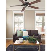 Ventilateur de Plafond Aloha 132cm Marron Noyer