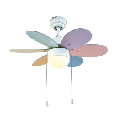 Ventilateur Plafond Rainbow 76cm Blanc Multicolore