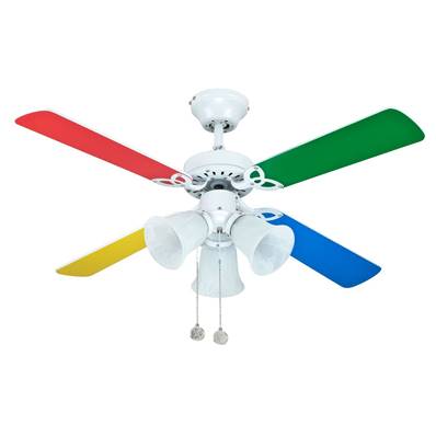 Ventilateur Plafond Hornet 105cm Blanc Multicolore