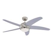 Ventilateur de Plafond BENDAN 132cm Chrome Satin Argent