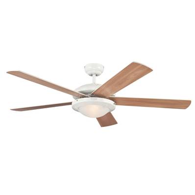 Ventilateur de Plafond COMET 132cm Blanc Hêtre