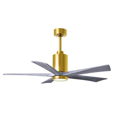 Ventilateur Plafond Patricia-5 132cm Laiton Bois vieilli