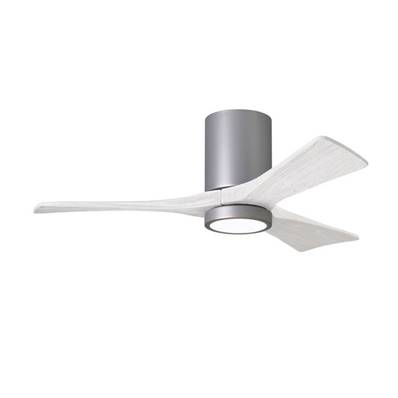 Ventilateur Plafond avec Lumière Irene-3HLK 106cm Nickel Blanc