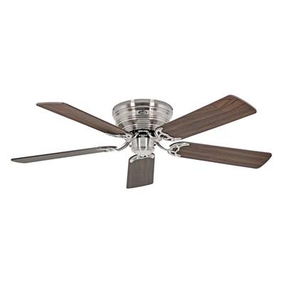 Ventilateur Plafonnier Classic Flat 132cm Chromé Noyer Hêtre