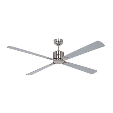 Ventilateur de Plafond Eco Neo 152cm Chromé Poli Argenté Wengé