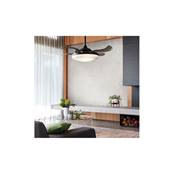 Ventilateur Plafond Retractable Evora 91,5cm Noir Fum