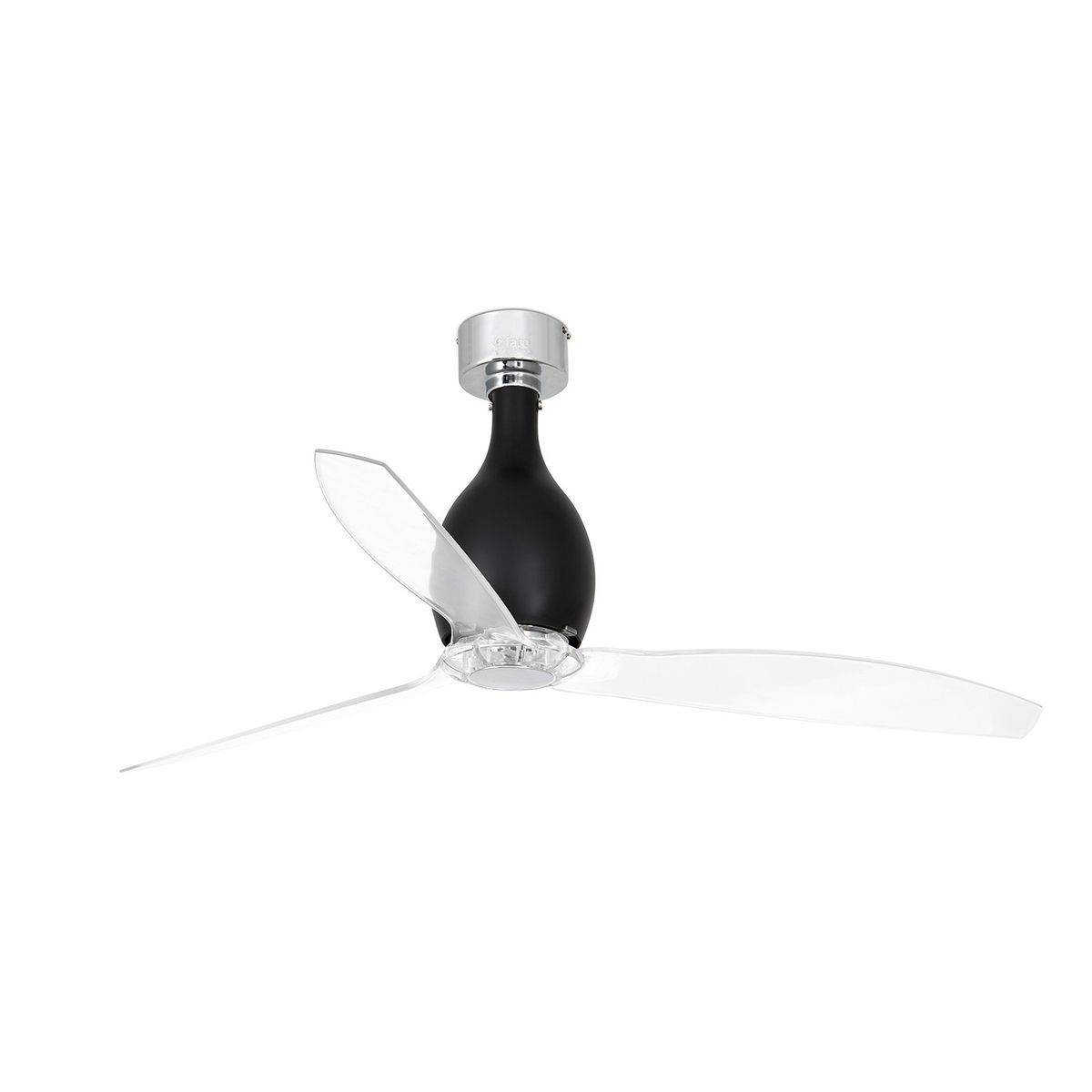 Ventilateur de Plafond Mini Eterfan 128cm Noir Transparent