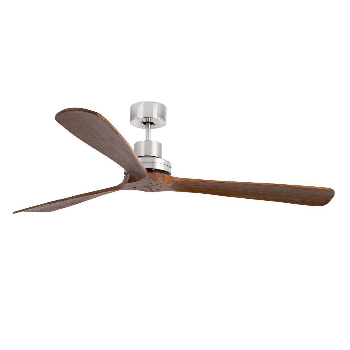 Ventilateur Plafond Lantau 168cm Nickel Noyer