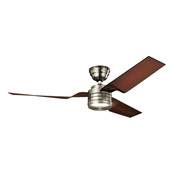Ventilateur Plafond Flight 132cm Chrom Htre Brun