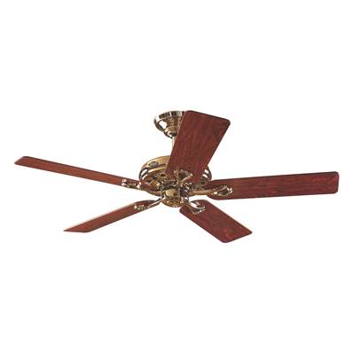 Ventilateur Plafond Savoy 132cm Laiton Poli Bois de rose Chêne