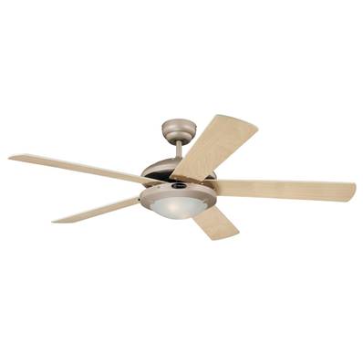 Ventilateur Plafond COMET 132cm Titane Erable clair Blanc