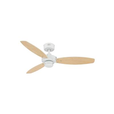 Ventilateur Plafond JET II 105cm Blanc Erable clair