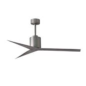 Ventilateur de Plafond Eliza 142cm Nickel Bois vieilli