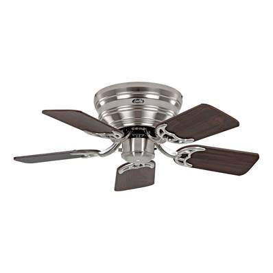 Ventilateur de Plafond Classic Flat 79cm Chromé Noyer Hêtre