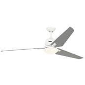 Ventilateur Plafonnier Eco Aviatos 162cm Blanc Argenté