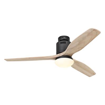 Ventilateur de Plafond Aerodynamix Eco 132cm Basalte Bois Naturel