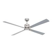 Ventilateur de Plafond Eco Neo 152cm Chromé Blanc Gris