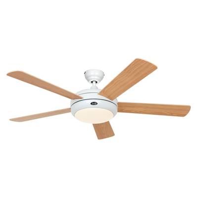 Ventilateur de Plafond Titanium 132cm Blanc Hêtre Pin