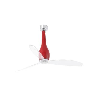 Ventilateur de Plafond Eterfan 128cm Rouge Transparent