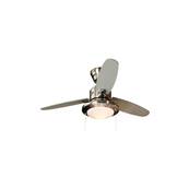 Ventilateur Plafond Merced 112cm Chrom Argent Erable