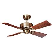 Ventilateur Plafond Bayport 107cm Laiton Bois de rose Chêne