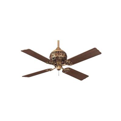 Ventilateur Plafond 1886 132cm Laiton Antique Cerisier Noyer
