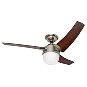 Ventilateur Plafond Eurus 137cm Chromé Café