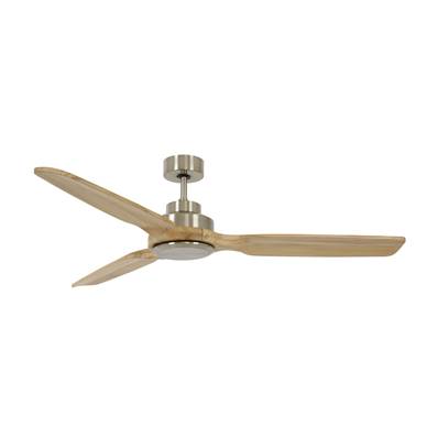 Ventilateur Plafond Soalhaven 143cm Chromé Frêne