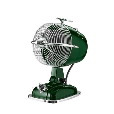 Ventilateur de table RetroJet Vert Chromé