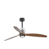 Ventilateur Plafond Deco Fan 128cm Noir Bois