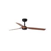 Ventilateur Plafond Punt 130cm Noir Bois foncé