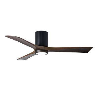 Ventilateur Plafond avec Lumière Irene-3HLK 132cm Noir Noyer