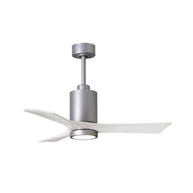 Ventilateur Plafond Patricia-3 106cm Nickel Blanc